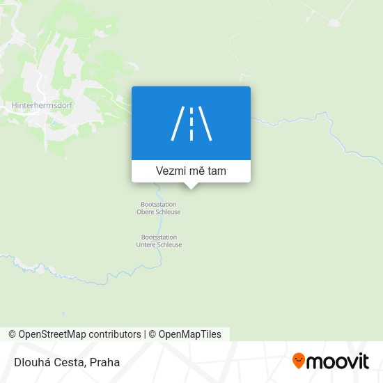 Dlouhá Cesta mapa