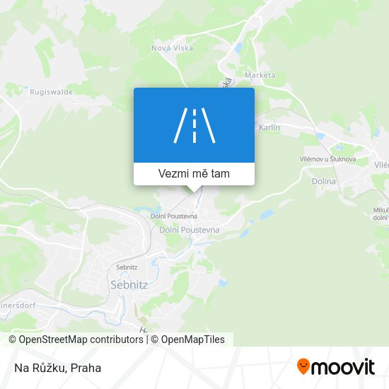 Na Růžku mapa