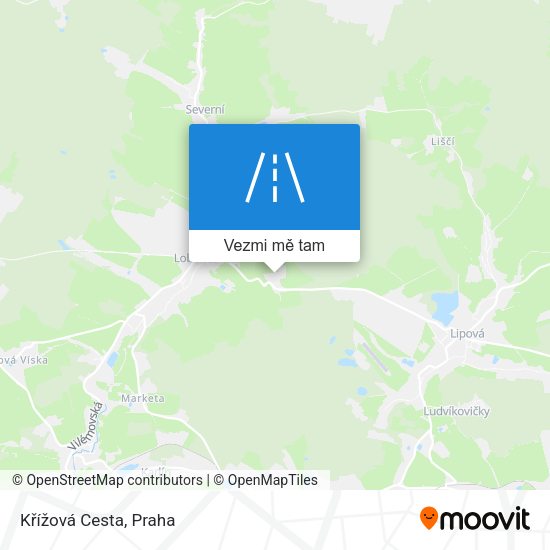 Křížová Cesta mapa