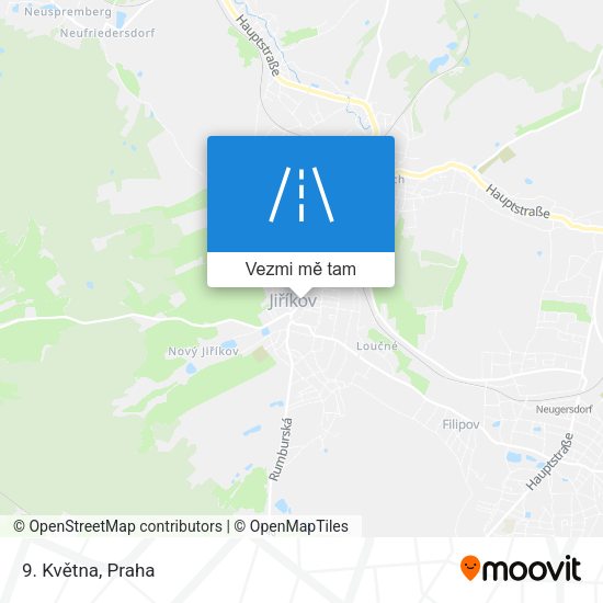 9. Května mapa
