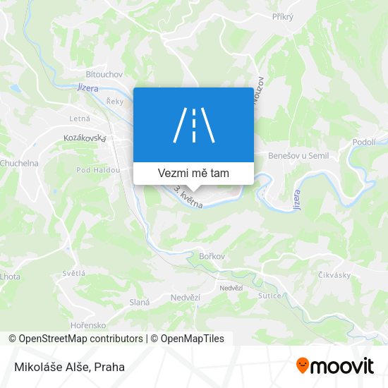 Mikoláše Alše mapa