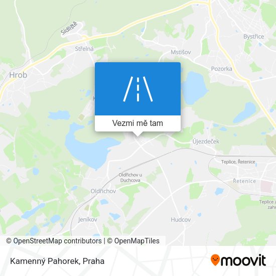Kamenný Pahorek mapa