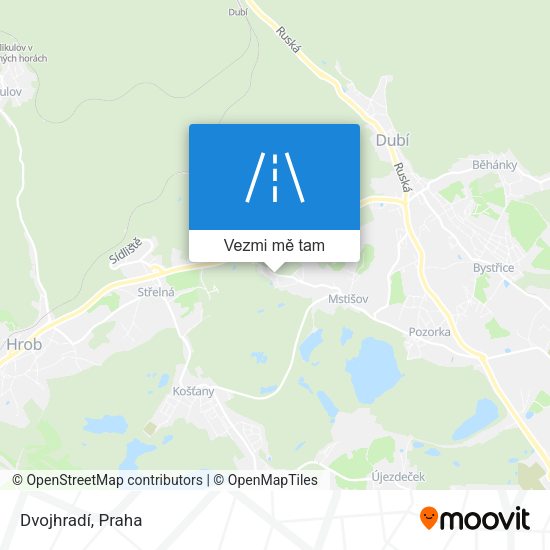 Dvojhradí mapa