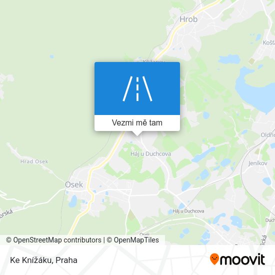 Ke Knížáku mapa