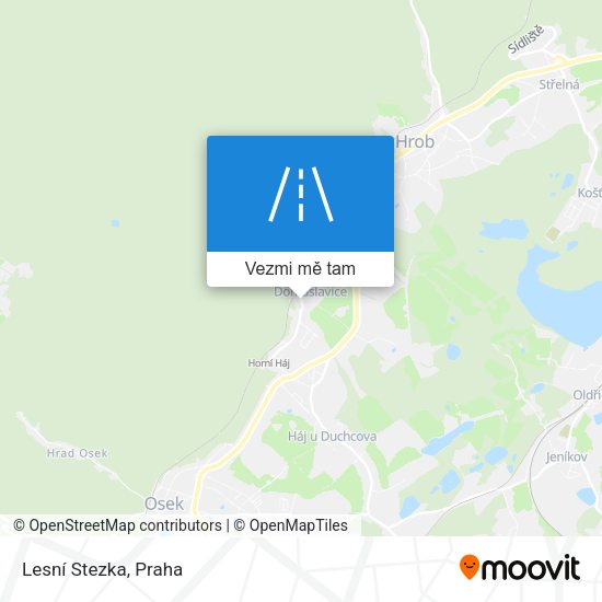 Lesní Stezka mapa