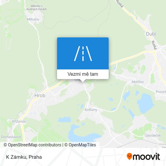 K Zámku mapa