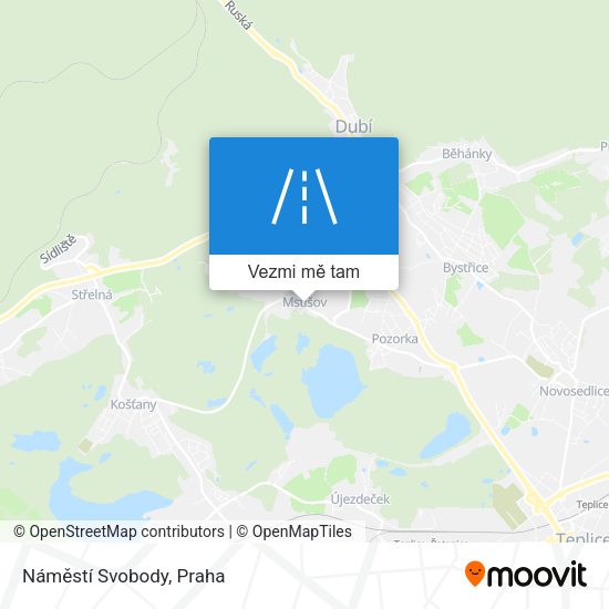 Náměstí Svobody mapa
