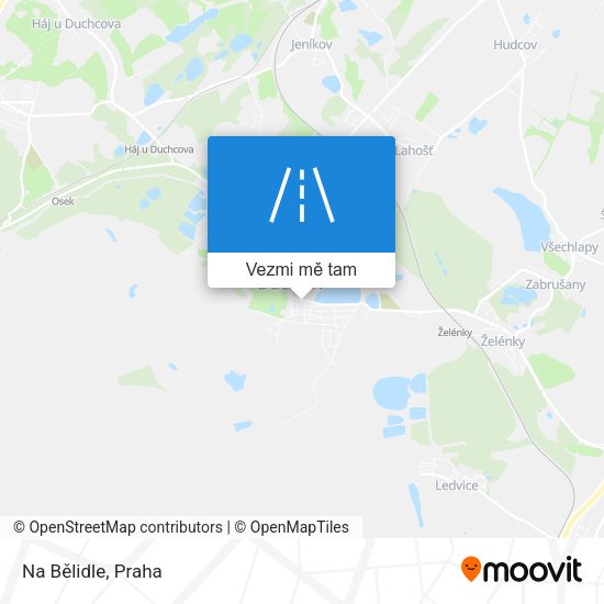 Na Bělidle mapa