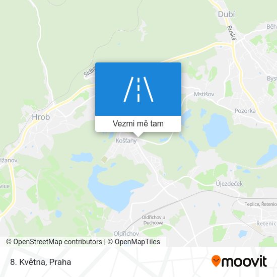 8. Května mapa