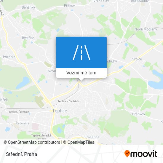 Střední mapa