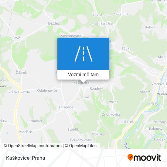Kaškovice mapa