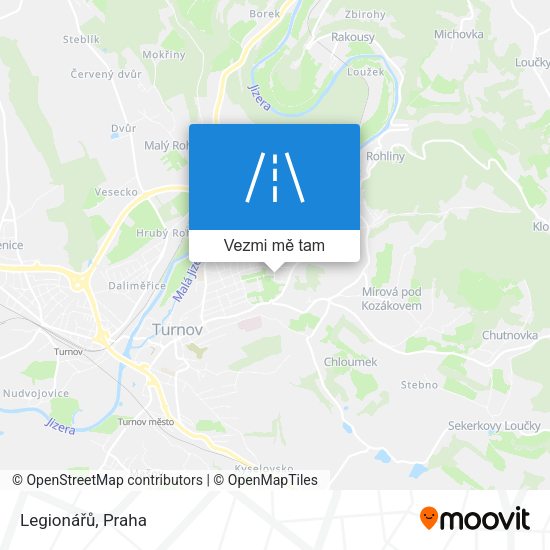 Legionářů mapa
