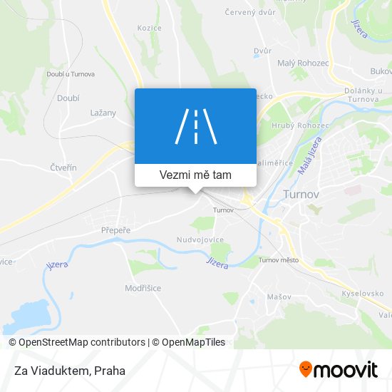 Za Viaduktem mapa