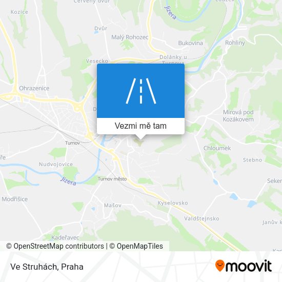 Ve Struhách mapa