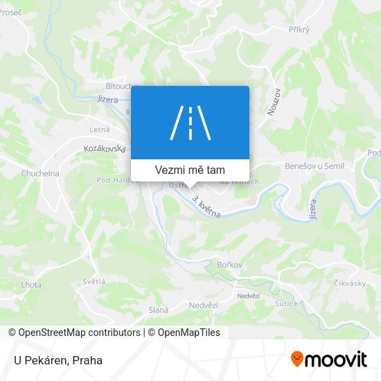U Pekáren mapa
