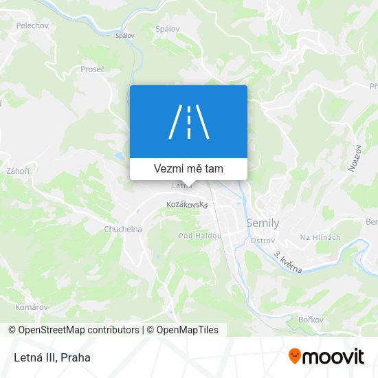Letná III mapa