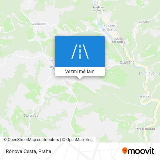 Rónova Cesta mapa