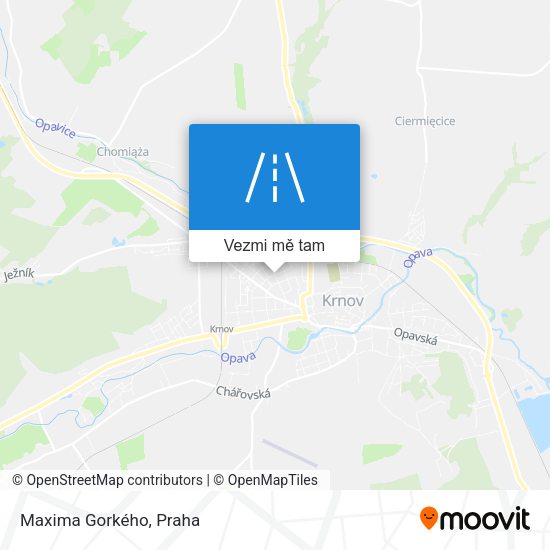 Maxima Gorkého mapa
