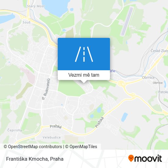 Františka Kmocha mapa