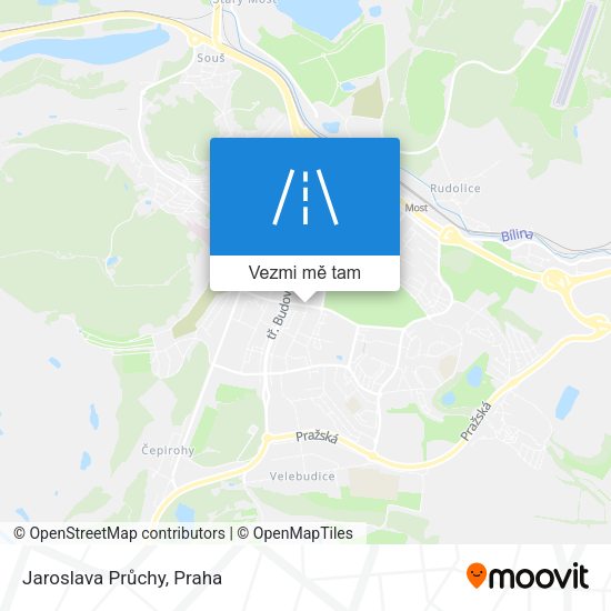 Jaroslava Průchy mapa