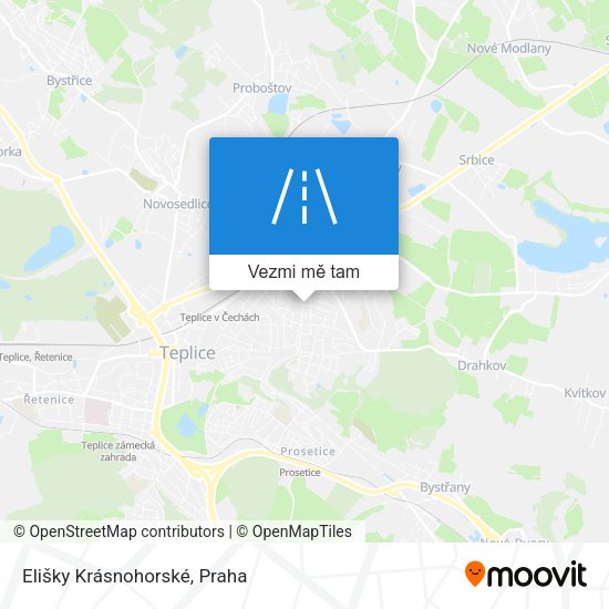 Elišky Krásnohorské mapa