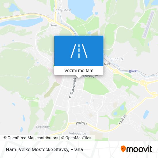 Nám. Velké Mostecké Stávky mapa