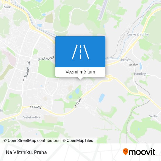 Na Větrníku mapa