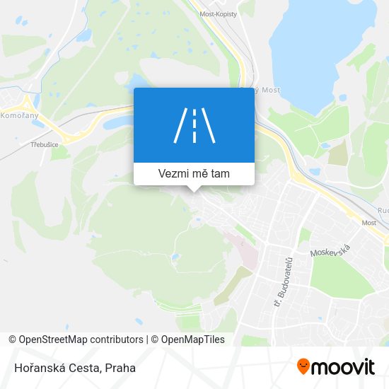 Hořanská Cesta mapa