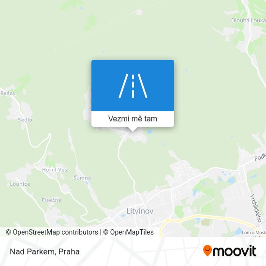 Nad Parkem mapa