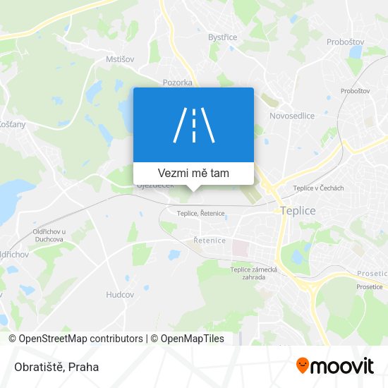 Obratiště mapa