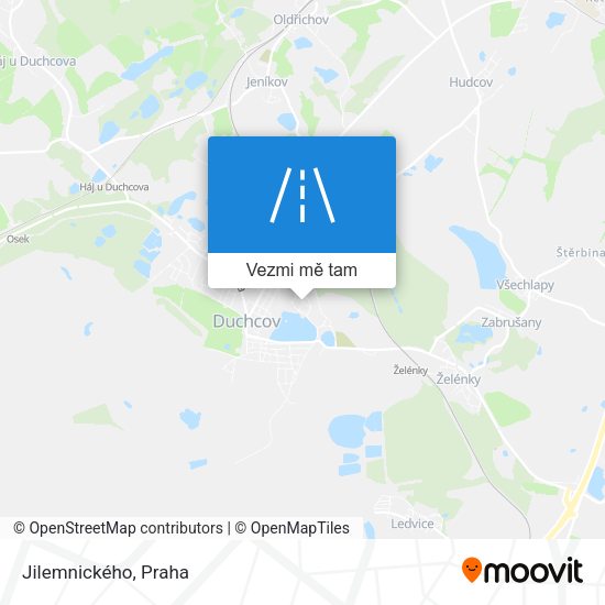 Jilemnického mapa