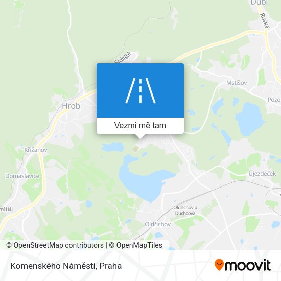 Komenského Náměstí mapa