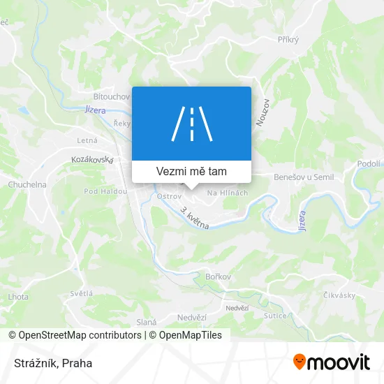 Strážník mapa