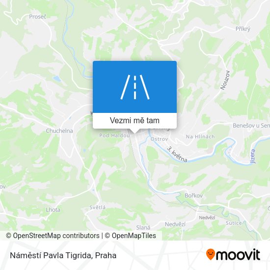 Náměstí Pavla Tigrida mapa