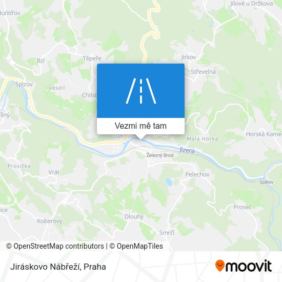 Jiráskovo Nábřeží mapa