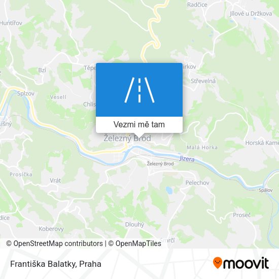 Františka Balatky mapa