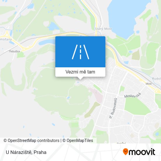 U Náraziště mapa