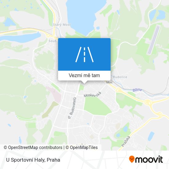 U Sportovní Haly mapa
