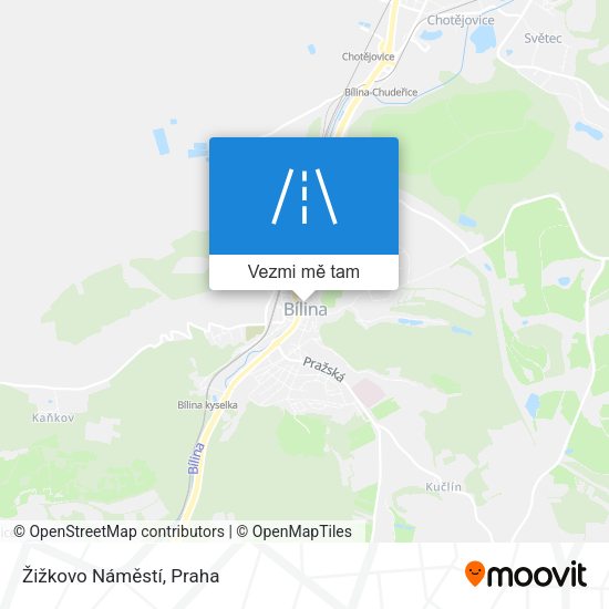 Žižkovo Náměstí mapa