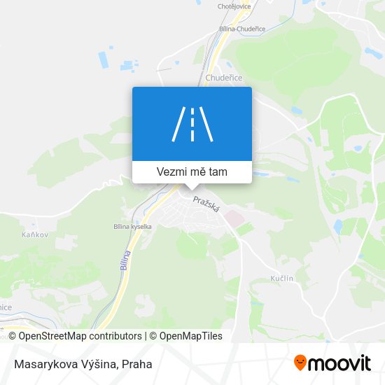 Masarykova Výšina mapa