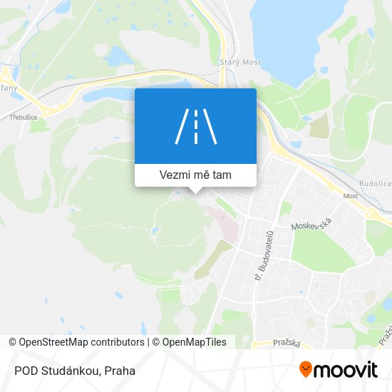 POD Studánkou mapa