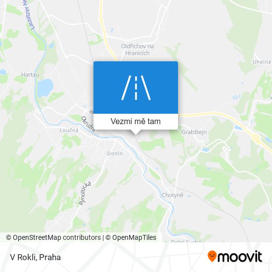 V Rokli mapa