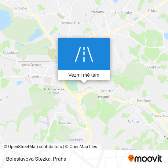 Boleslavova Stezka mapa