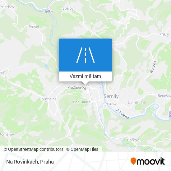 Na Rovinkách mapa