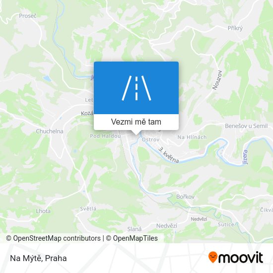 Na Mýtě mapa