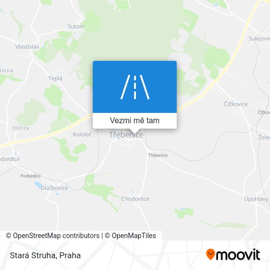 Stará Struha mapa