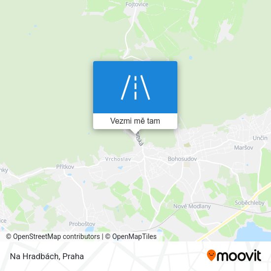 Na Hradbách mapa