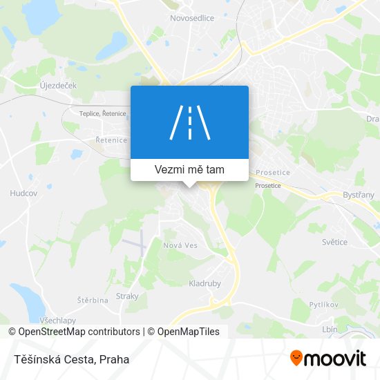 Těšínská Cesta mapa