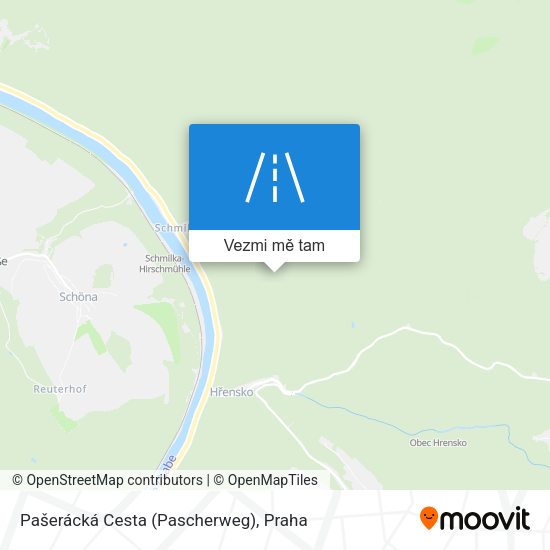 Pašerácká Cesta (Pascherweg) mapa