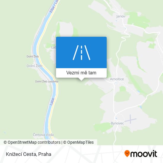 Knížecí Cesta mapa